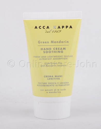 Acca Kappa - Green Mandarin - 75ml Soothing Hand Cream