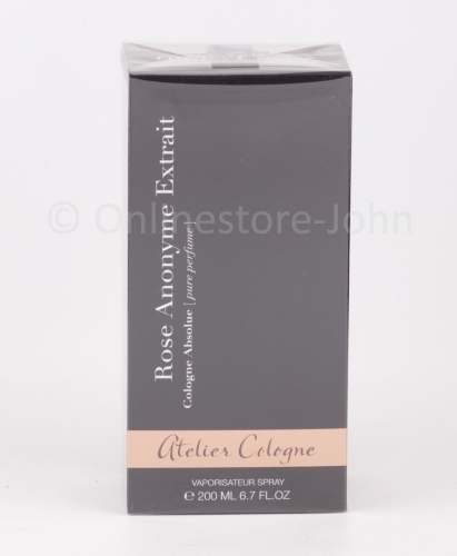 Atelier Cologne - Rose Anonyme - 200ml Eau de Cologne Absolue - pure Perfume