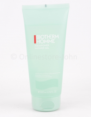 Biotherm Homme - Aquapower - 200ml Invigorating & Moisturizing Hair & Bodywash
