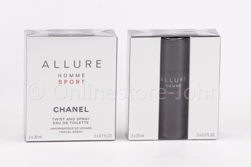 Chanel - Allure Homme Sport Travel Edition - 3 x 20ml = 60ml EDT Eau de Toilette