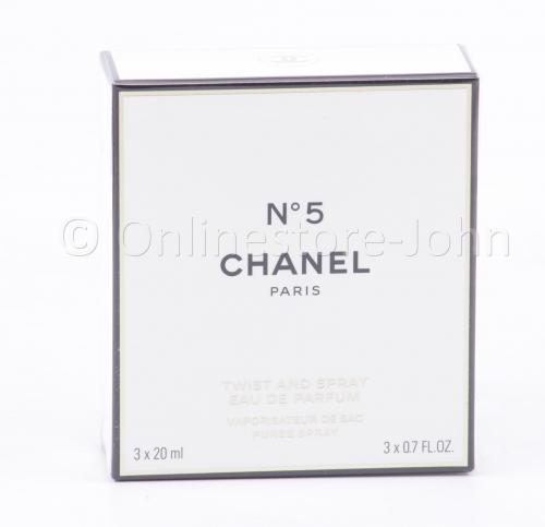 Chanel - No. 5 - Twist & Spray - 3 x 20ml = 60ml EDP Eau de Parfum