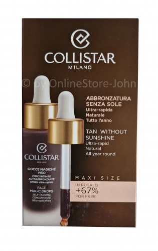 Collistar - Face Magic Drops - Self-Tanning Concentrate - 50ml Maxi Size