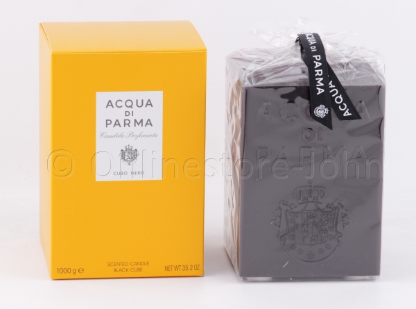 Acqua di Parma - Cubo Nero - Black Amber Cube Candle - 1000g Duftkerze