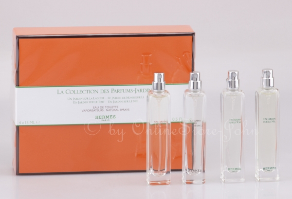 la collection des parfums jardins hermes