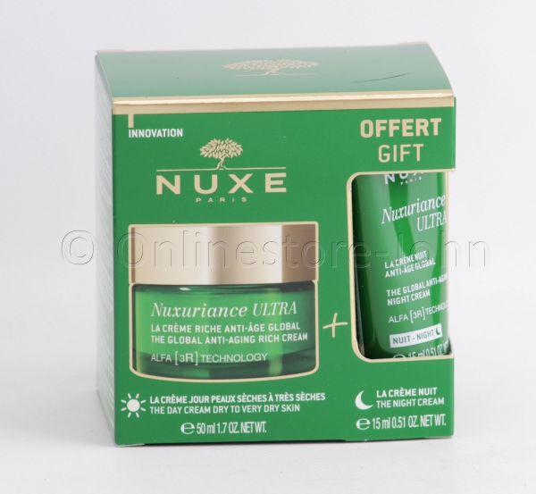 Nuxe - Nuxuriance Ultra SET - The Global Anti-Aging Rich Cream 50ml + The Night Cream 15ml